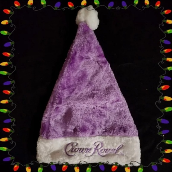 NEW Crown Royal Purple Santa Hat - Picture 2 of 5